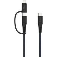 FIXED 2v1 napájecí kabel 60W 3m černý - Kabely a redukce