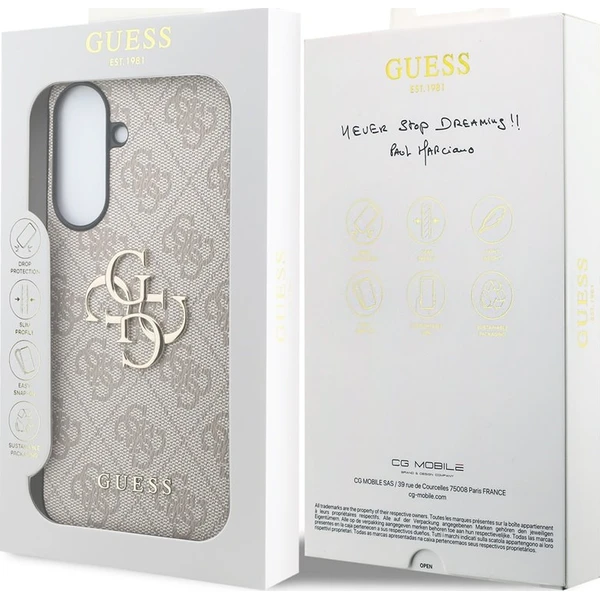 Guess PU 4G Metal Logo kryt Samsung Galaxy A57 růžový - Pouzdra - Obrázek 5b40dbcabf644255a42420b20f651cdb