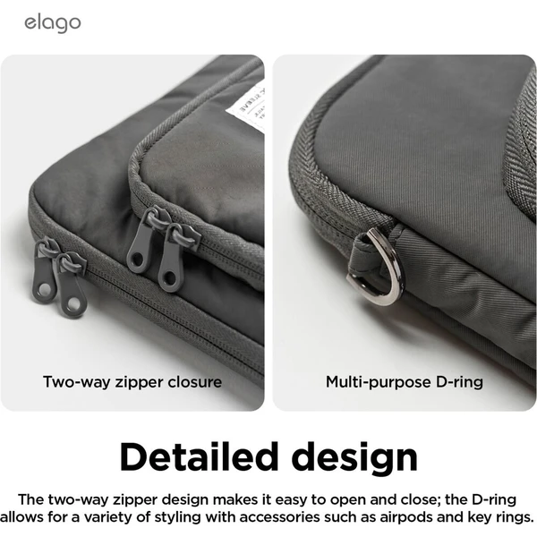 ELAGO PC Sleeve pouzdro pro MacBook 12"-14'' tmavě šedé - Pouzdra - Obrázek 5b66cc30524b46b2b9576a6dd4b69592
