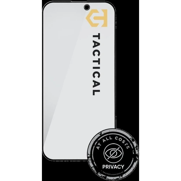 Tactical Glass Shield Privacy Stealth 5D sklo pro Apple iPhone 16 Pro/17 černé - Ochranné folie a skla - Obrázek 5ba043c17ec745babae6c550e917dfb8