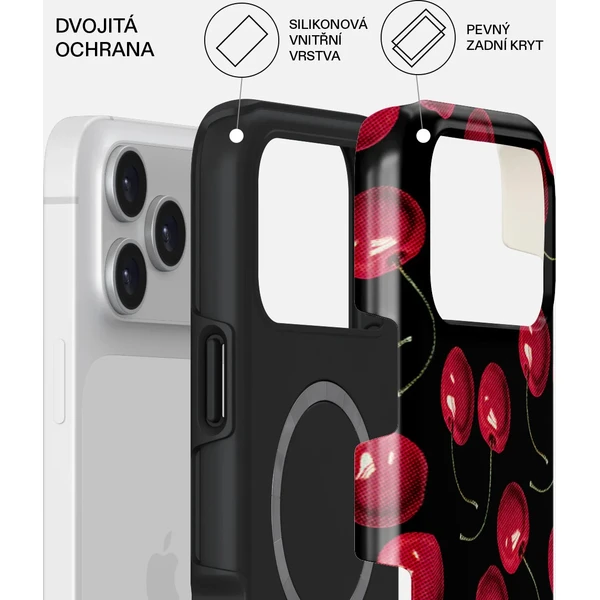 Burga Tough MagSafe kryt iPhone 17 Pro Max Cherrybomb - Pouzdra - Obrázek 5bfea4cb0ed5422592d6c2dfd677033e