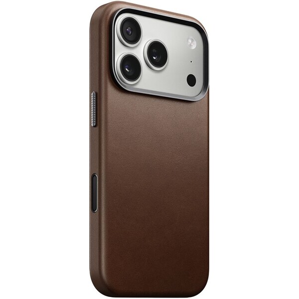 Nomad Traditional Leather Case MagSafe kožený kryt iPhone 17 Pro Brown