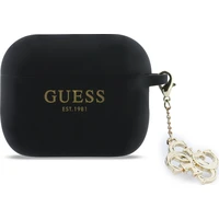 Guess 4G Charm Silikonové pouzdro AirPods Pro 3 černé - Pouzdra
