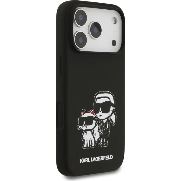 Karl Lagerfeld Liquid Silicone K&CH Sketch MagSafe kryt iPhone 17 Pro černý - Pouzdra - Obrázek 5c3797b01235431890791c1a4fe8190e