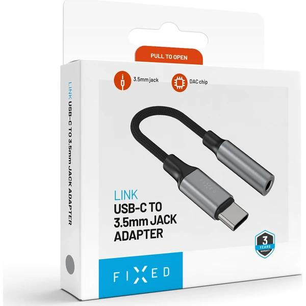 FIXED Link hliníková redukce USB-C na 3,5mm jack, vesmírně šedá - Kabely a redukce - Obrázek 5c788b8ff5b04438a3502b689e8fea6d