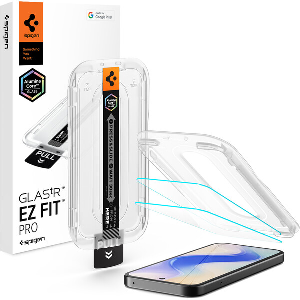 Spigen Glass tR EZ Fit Pro sklo Google Pixel 10a (2 ks)