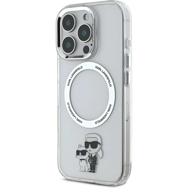 Karl Lagerfeld IML Karl and Choupette MagSafe kryt pro iPhone 16 Pro Max čirý - Pouzdra - Obrázek 5cd716dc954c41fab5d2bd0b9da4ab21