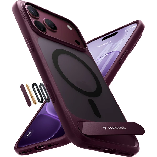 Torras Ostand L1 MagSafe kryt iPhone 18 Pro Max fialový - Pouzdra - Obrázek 5cd99a8d97d843cd85db5a7d5f0cb90d