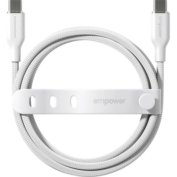 PanzerGlass USB-C/USB-C napájecí kabel 60W 1,2m bílý - Kabely a redukce - Obrázek 5d04a23bd34b46379b37cbbdd27fc761
