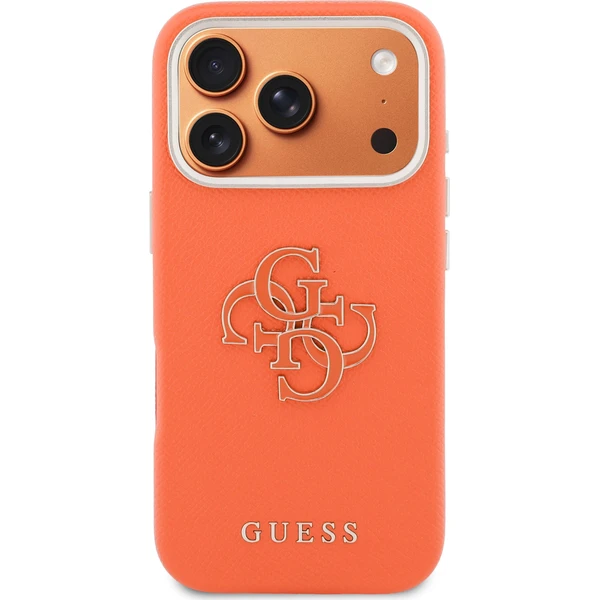 Guess PU Resin Logo kryt iPhone 17 Pro oranžový - Pouzdra - Obrázek 5d1120e8d54e4a8fba80900e55ce8a22
