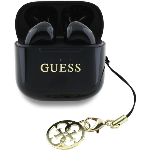Guess Classic Logo Charm TWS bezdrátová sluchátka černá - Sluchátka - Obrázek 5d2823463cb04269a0f4f41e03934d5c