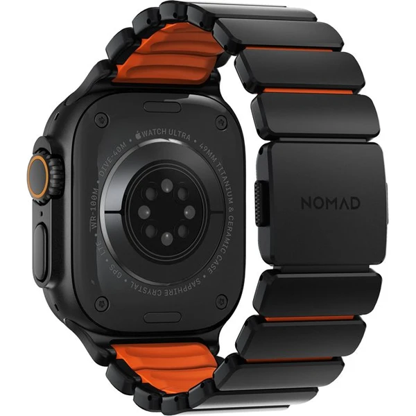 Nomad Stratos Band FKM řemínek Apple Watch 45/46/49mm Black Titanium/Ultra Orange - Řemínky - Obrázek 5d737c0470c54c21b15cb1ebc74025c3
