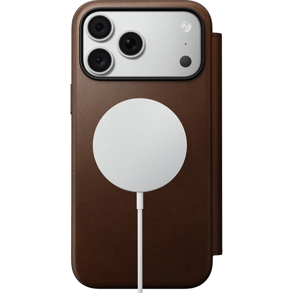 Nomad Modern Leather Folio MagSafe kožené pouzdro iPhone 17 Pro Max/18 Pro Max Brown - Pouzdra - Obrázek 5d93144f956540f4ae52e9226aaad56b