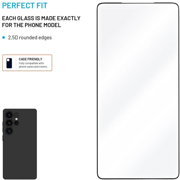 FIXED 2,5D Full-Cover ochranné sklo Samsung Galaxy S25 Ultra černé - Ochranné folie a skla - Obrázek 5dcc54a65af24b75abb3803b2b074e37