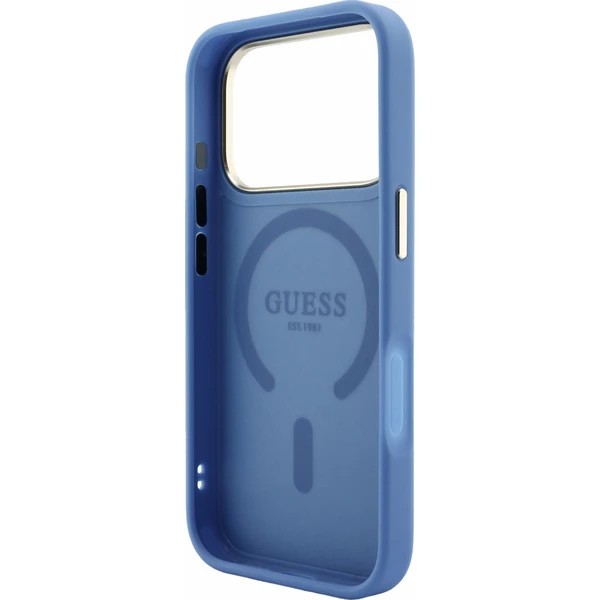 Guess PU Leather 4G Gold Frame Embossed MagSafe kryt iPhone 18 Pro Max modrý - Pouzdra - Obrázek 5dcd8a1f6f3b4efe891c788efcbb7cff