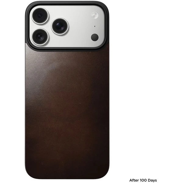 Nomad Magnetic Leather Back (Horween) Magsafe kožený kryt iPhone 17 Pro Max Rustic Brown - Pouzdra - Obrázek 5dd37901a07347c090c6f0c6795c2fb9