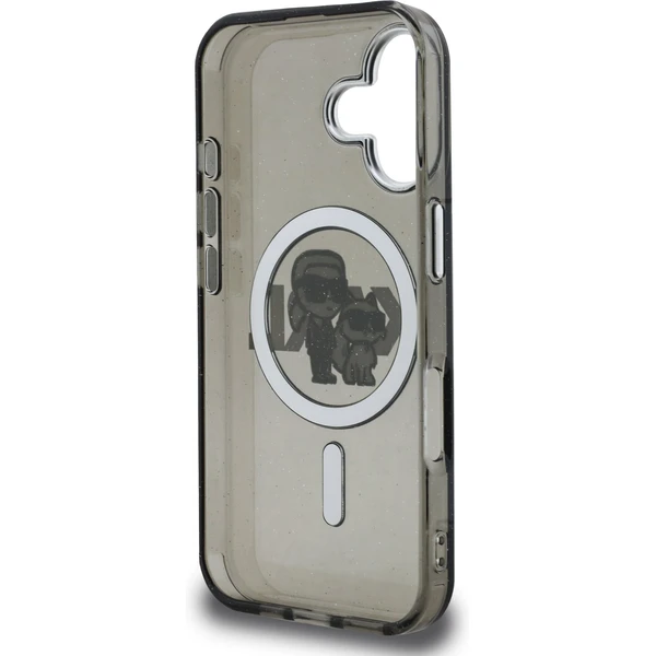 Karl Lagerfeld IML Glitter Karl and Choupette Sketch MagSafe kryt iPhone 16 černý - Pouzdra - Obrázek 5df8d2bb8c984af28e95b4ddd3246613