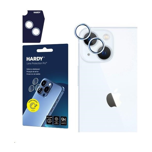 3mk Hardy Lens Protection Pro skla na fotoaparát Apple iPhone 15/15 Plus modrá