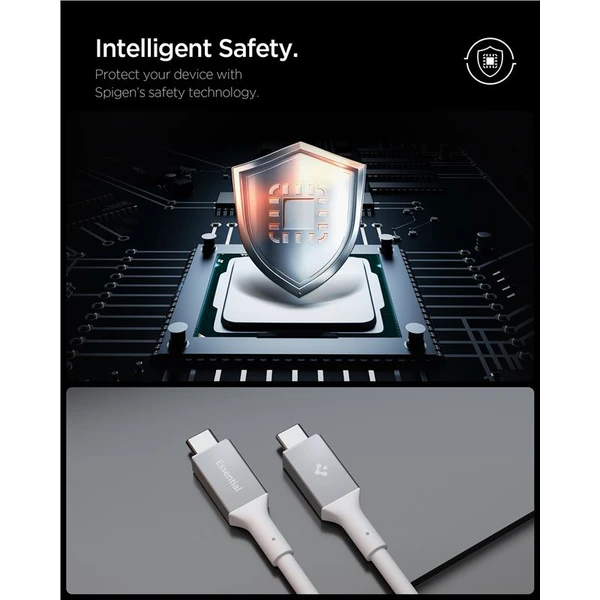 Spigen Essential USB-C/USB-C napájecí kabel 240W 1,2m bílý - Kabely a redukce - Obrázek 5e41116e590343a6818a6bca707d317d