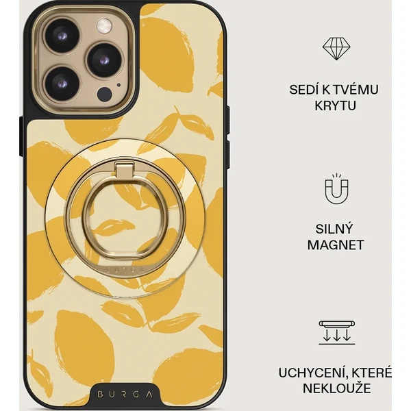 Burga Magnetic Ring držák Lemon Tart zlatý - Držáky - Obrázek 5e43fc8730644746b8d8631fc5d90091