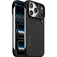 Aulumu A17 Aramid Fiber MagSafe kryt iPhone 17 Pro Black - Pouzdra