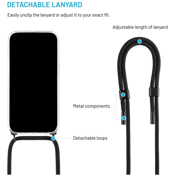 FIXED Pure Neck kryt s černou šňůrkou na krk pro Samsung Galaxy A26 5G - Pouzdra - Obrázek 5e6e04a203844484958860630af334f8