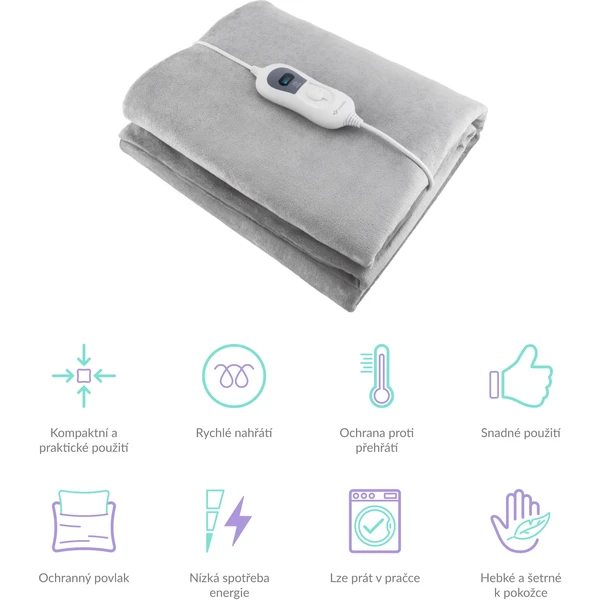 TrueLife HeatBlanket 1508 nahřívací deka - Masážní přístroje - Obrázek 5e79f775a596435cbc0cba9213cfb360