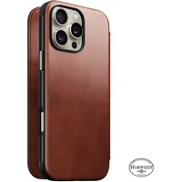 Nomad Modern Leather Folio MagSafe pouzdro iPhone 16 Pro Max olde dublin - Pouzdra