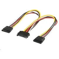 PremiumCord napájecí kabel k HDD Serial ATA - rozdvojka  M/2xF 16cm - Kabely a redukce