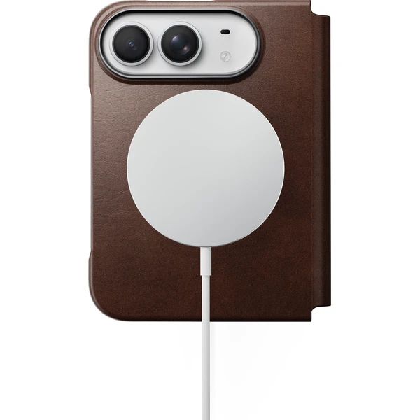 Nomad Traditional Leather Folio (Horween) MagSafe kožené pouzdro iPhone Duo rustikální hnědá - Pouzdra - Obrázek 5e8974a0b9564ab98632a1ed50334ea8