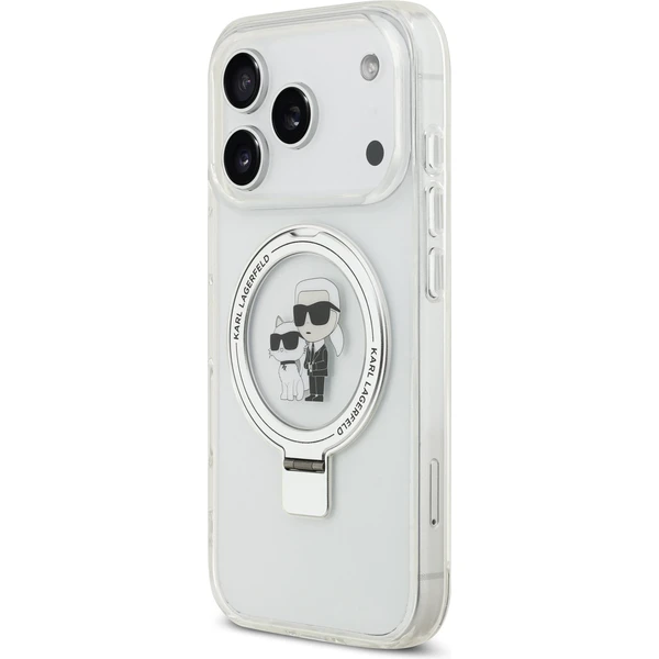Karl Lagerfeld Ringstand Karl and Choupette MagSafe kryt iPhone 17 Pro bílý - Pouzdra - Obrázek 5e8c8b45e3354d5386d13b5e94b9fba3