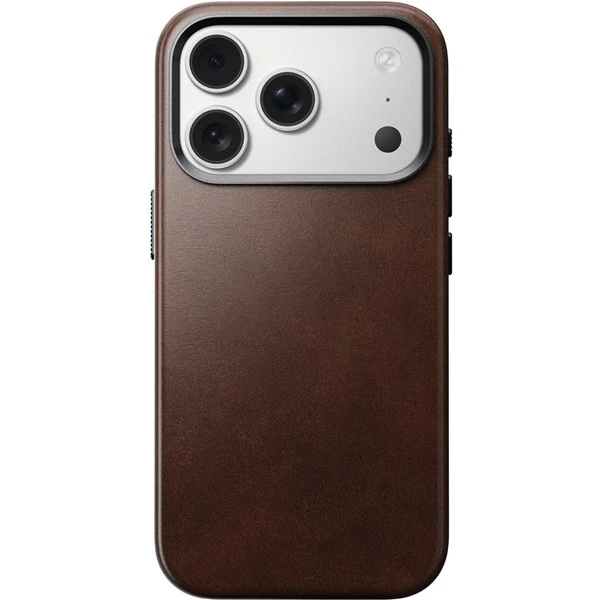 Nomad Traditional Leather Case (Horween) MagSafe kožený kryt iPhone 17 Pro Rustic Brown - Pouzdra - Obrázek 5e9d2db3199a45fb9d1bd5d7e4a7b2f8