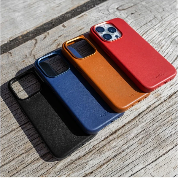 FIXED MagLeather kožený kryt s MagSafe Apple iPhone 16 Pro modrý - Pouzdra - Obrázek 5ea072a7d19343318a60875418a9fc33