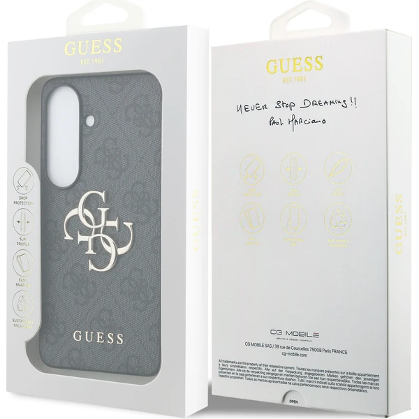 Guess PU 4G Metal Logo kryt Samsung Galaxy S26 šedý - Pouzdra - Obrázek 5eb9ea4315f944618c47711e3de9938c
