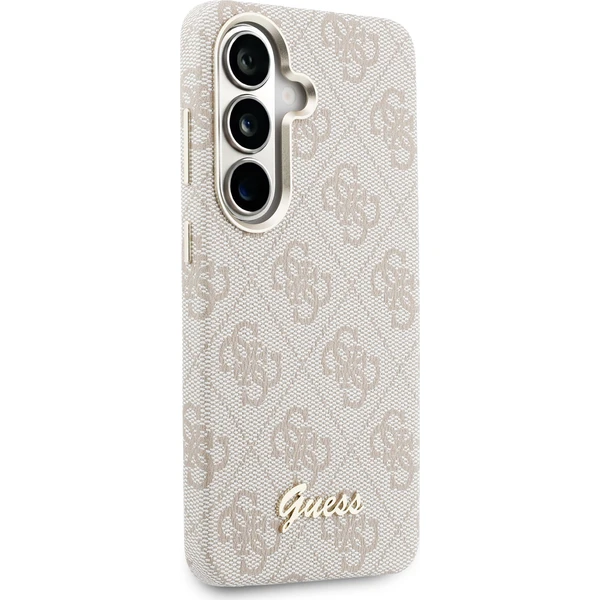 Guess PU 4G Script Metal Logo Magnetic kryt Samsung Galaxy S26 růžový - Pouzdra - Obrázek 5ebc3ecc4e644f49b808691cafe14c3d
