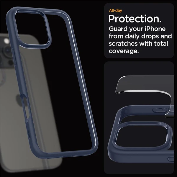 Spigen Ultra Hybrid kryt iPhone 16 Pro navy blue - Pouzdra - Obrázek 5ef90a2eb40741319522e577446b438e