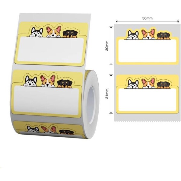 Niimbot štítky T 50x30mm 220ks pro B21, B21S, B3, B1S Pejsci