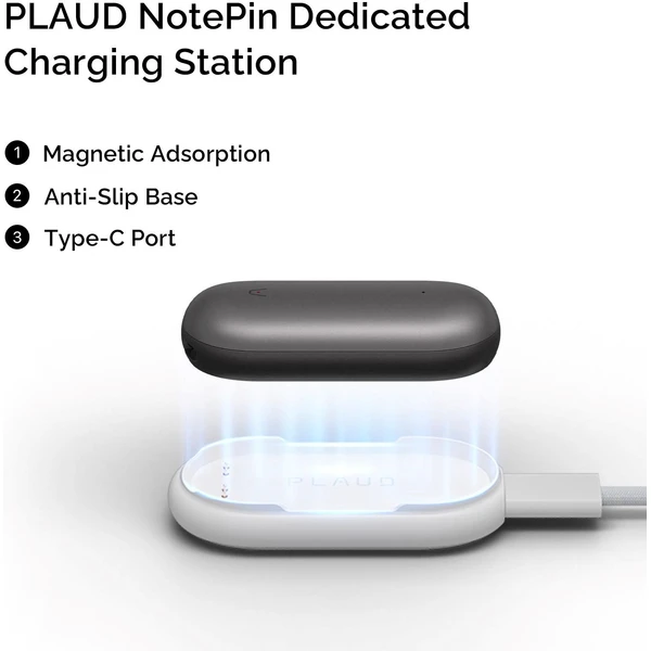 Plaud Note Pin Charging Kit nabíjecí kabel a dock bílý - Nabíječky - Obrázek 5f1bad31baa549dca4bee7da22dfbffa