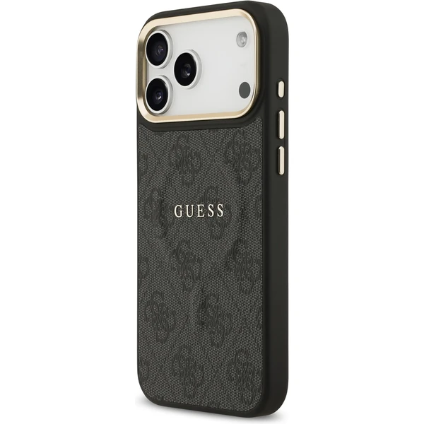 Guess PU Leather 4G Gold Frame MagSafe kryt iPhone 17 Pro Max černý - Pouzdra - Obrázek 5f1c4e6d085d45b49166b7b6cd41dd31