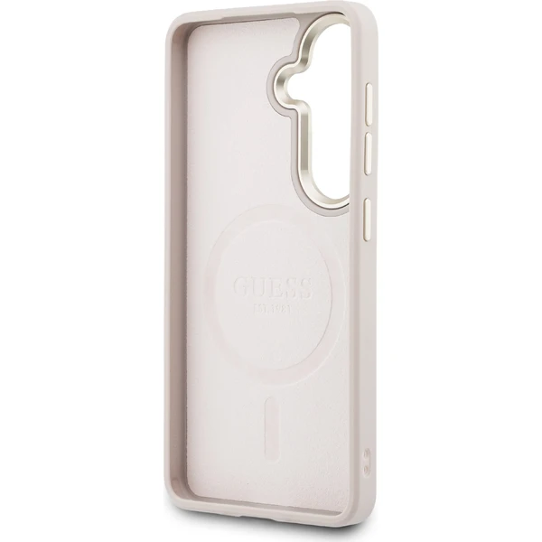 Guess PU Leather 4G Gold Frame Magnetic kryt Samsung Galaxy S26+ růžový - Pouzdra - Obrázek 5f56ac85619645febb0555618243490b
