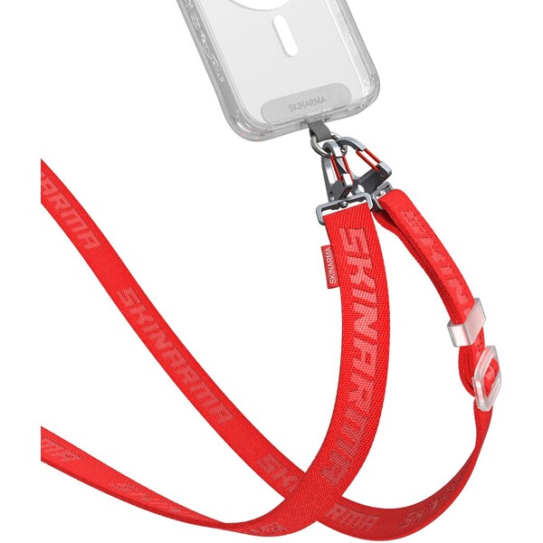 SKINARMA Scout Universal Lanyard popruh červený