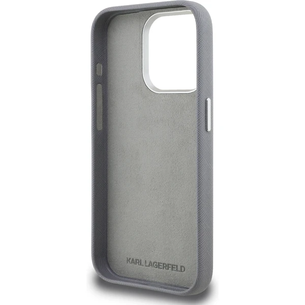 Karl Lagerfeld Grained PU K&CH Heads kryt iPhone 15 Pro Max šedý - Pouzdra - Obrázek 5f8f0ee8264d43f4a0434ca1bd410dc6