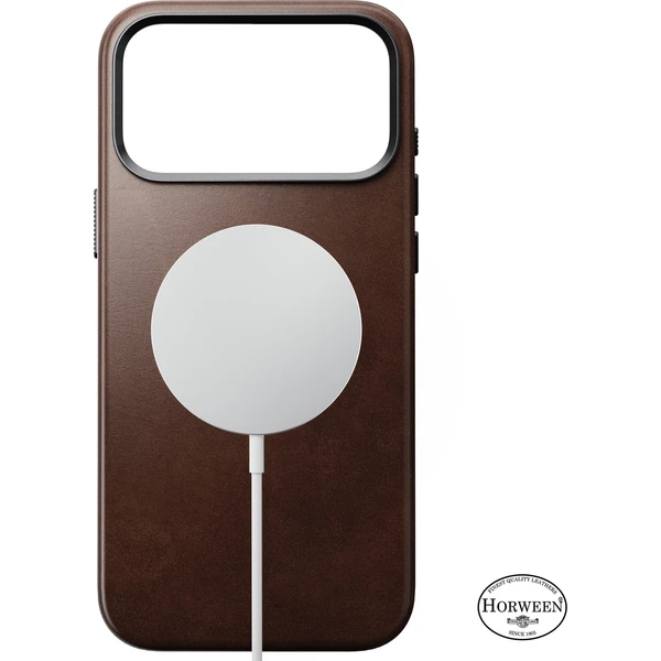 Nomad Traditional Leather (Horween) MagSafe kožený kryt iPhone 18 Pro Max Rustic Brown - Pouzdra - Obrázek 5f912c26d4c24f72b9b9575f0e715e18