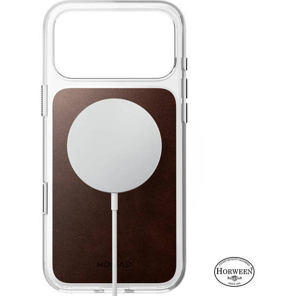 Nomad Clear Leather (Horween) MagSafe kryt iPhone 18 Pro Max Rustic Brown - Pouzdra - Obrázek 5fcc7527ef3344e2ac831b8f84a49549