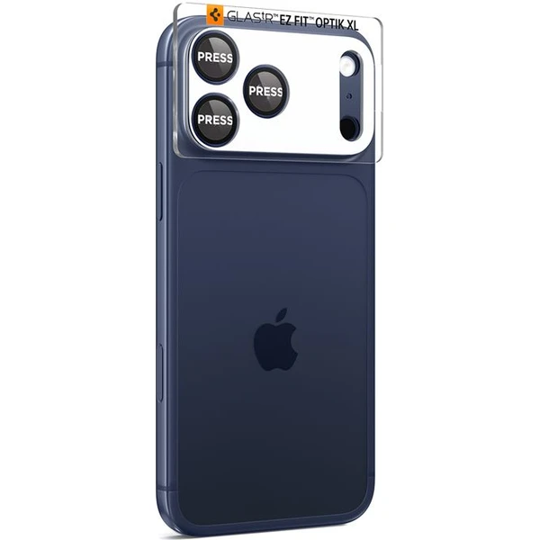Spigen Glass tR EZ Fit Optik Pro XL sklo na fotoaparát iPhone 17 Pro Max tmavě modré - Ochranné folie a skla - Obrázek 600982f029894d12938737efb8a0e035