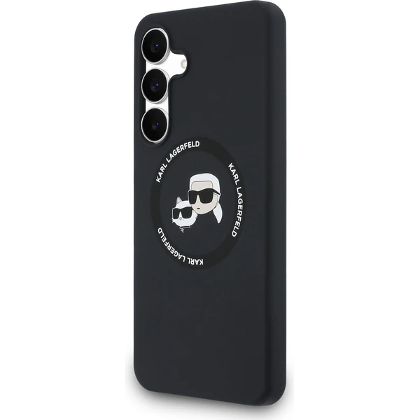 Karl Lagerfeld Liquid Silicone K&CH Heads MagSafe Zadní Kryt pro Samsung Galaxy S25 FE černý - Pouzdra - Obrázek 6016e730562b4d61919e75af1291465d