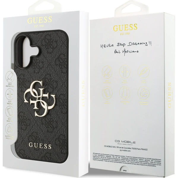 Guess PU 4G Metal Logo kryt iPhone 17 šedý - Pouzdra - Obrázek 6028a6a6303b464a87b9de4d8a4cf72e