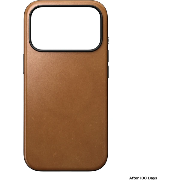 Nomad Modern Leather MagSafe kožený kryt iPhone 18 Pro English Tan - Pouzdra - Obrázek 602c2846436548f9a36886725e46e69b