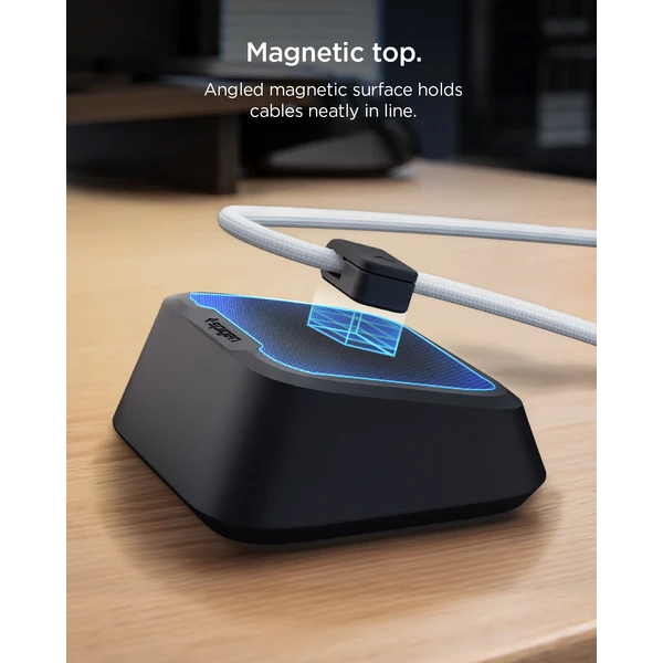 Spigen Magnetic Cable Holder magnetický organizér černý - Organizéry - Obrázek 602ed57802714ea9abde683d97c86157