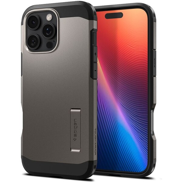 Spigen Tough Armor MagSafe kryt iPhone 16 Pro gunmetal